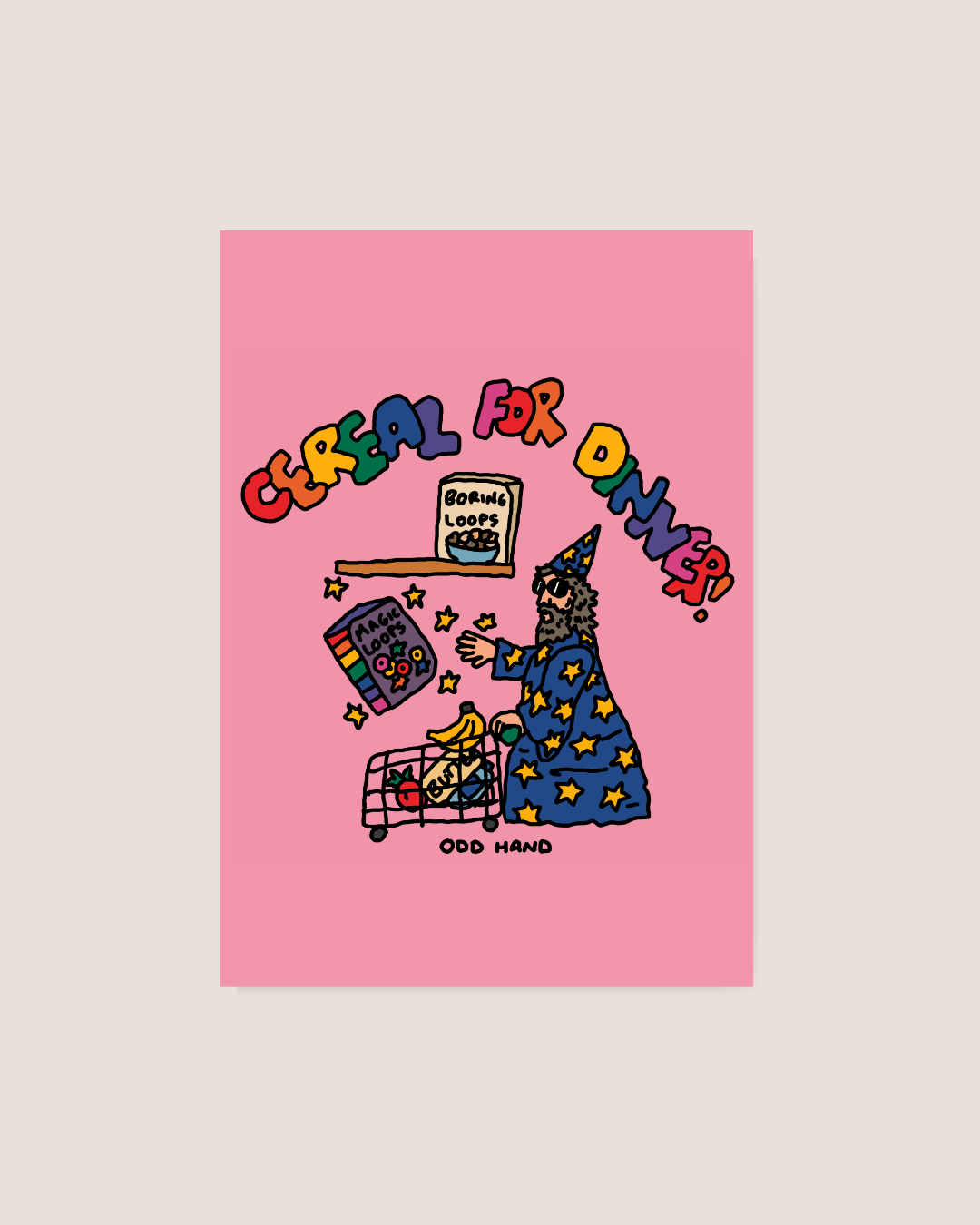 Cereal For Dinner Postcard