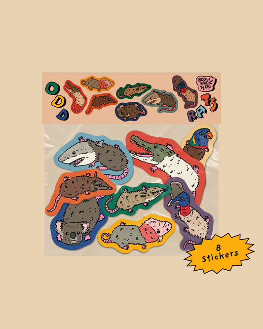 Odd Rats Pack (8 Stickers)