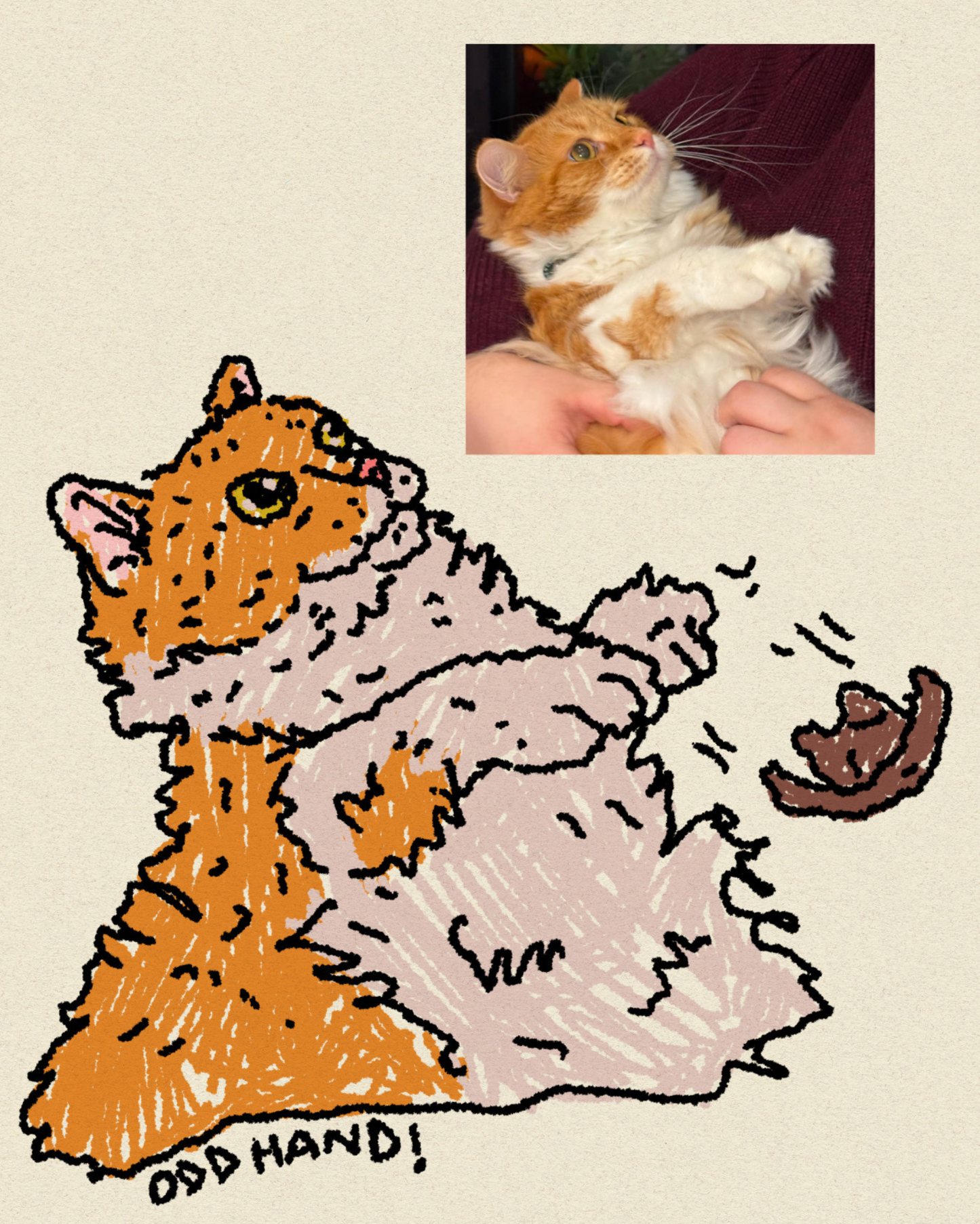 Silly Left Hand Portrait