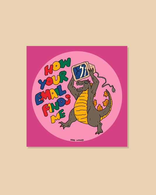 How Your Email Finds Me Mini Print/Postcard