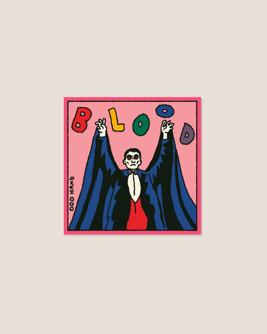 Blood Square Sticker