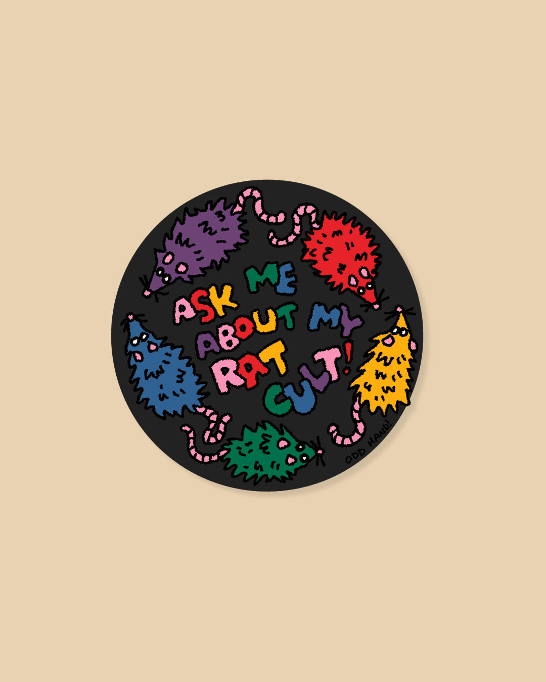 Rat Cult Sticker