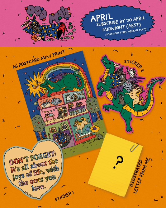 ODD MAIL: Monthly Sticker Club