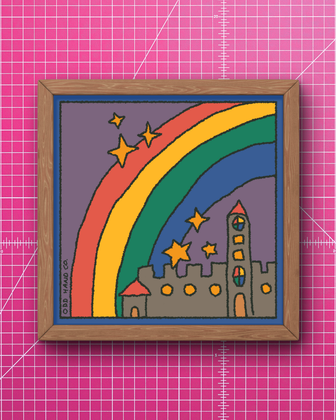 Rainbow Castle Print