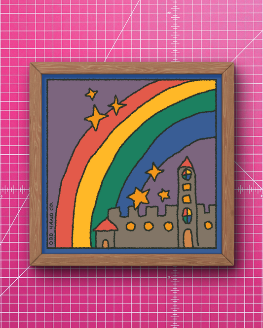 Rainbow Castle Print