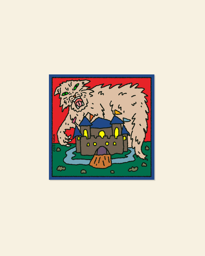 Kitty Castle Sticker