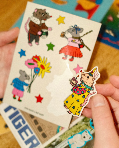 Fashion Rats Gloss Sticker Sheet (ODD HAND x Rat Baby)