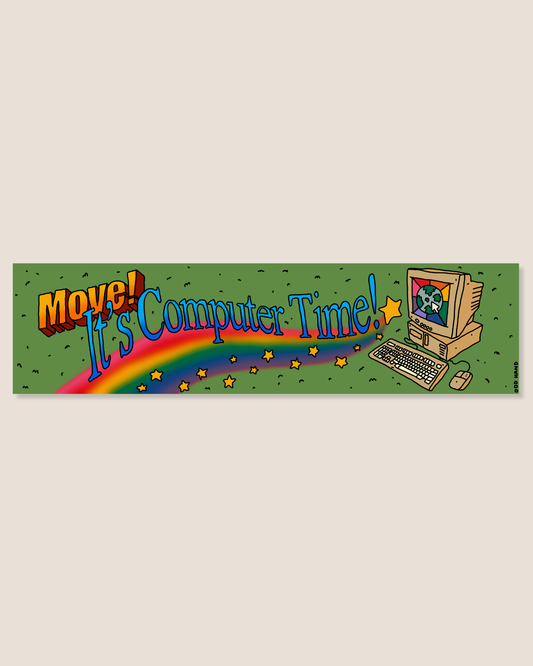 Computer Time Bumper Sticker
