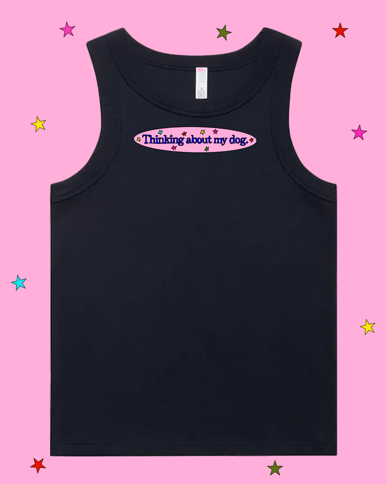 Thinking About My Dog Organic Rib Tank (By Rat Baby)