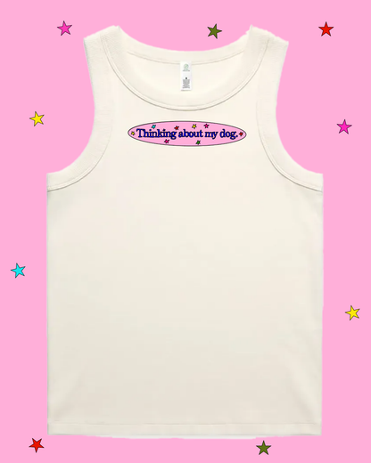 Thinking About My Dog Organic Rib Tank (By Rat Baby)
