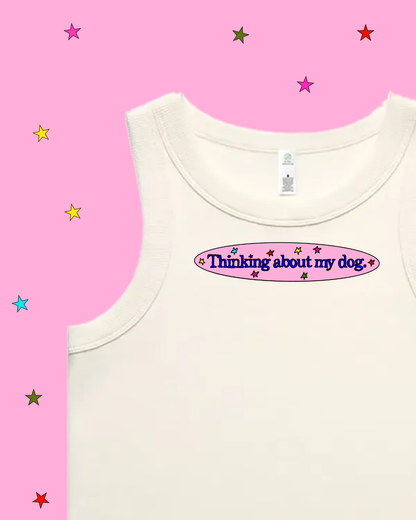 Thinking About My Dog Organic Rib Tank (By Rat Baby)
