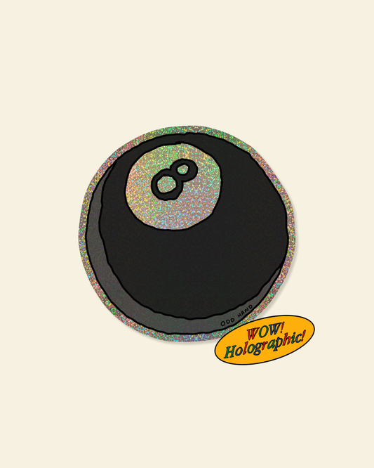 8 Ball Holographic Sticker