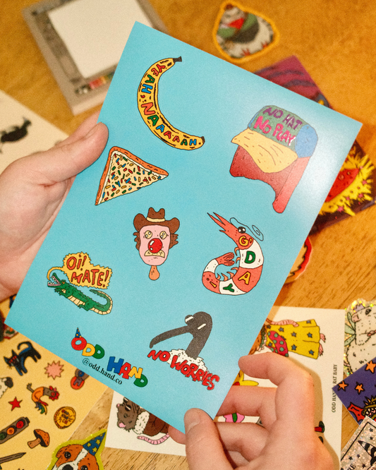 Aussie Nostalgia Sticker Sheet
