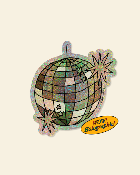 Disco Ball Holographic Sticker