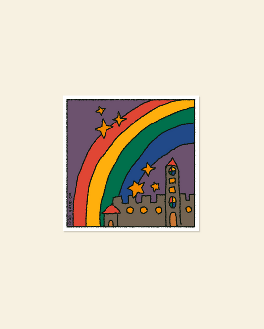Rainbow Castle Sticker