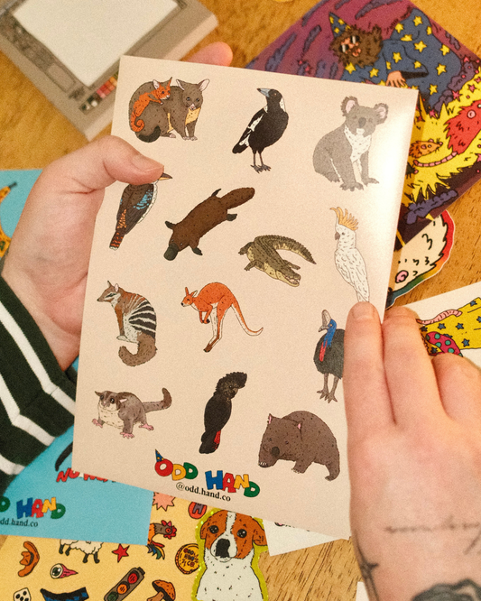 Aussie Animals Sticker Sheet