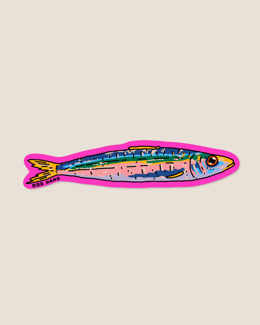 Rainbow Sardine Sticker
