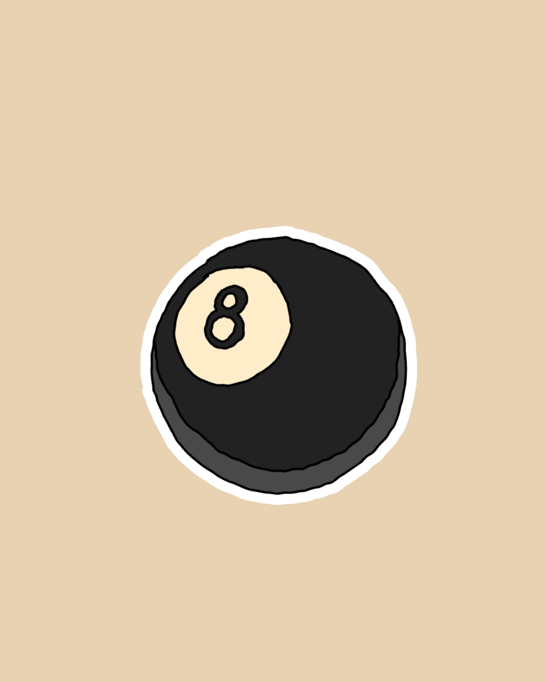 8 Ball Sticker