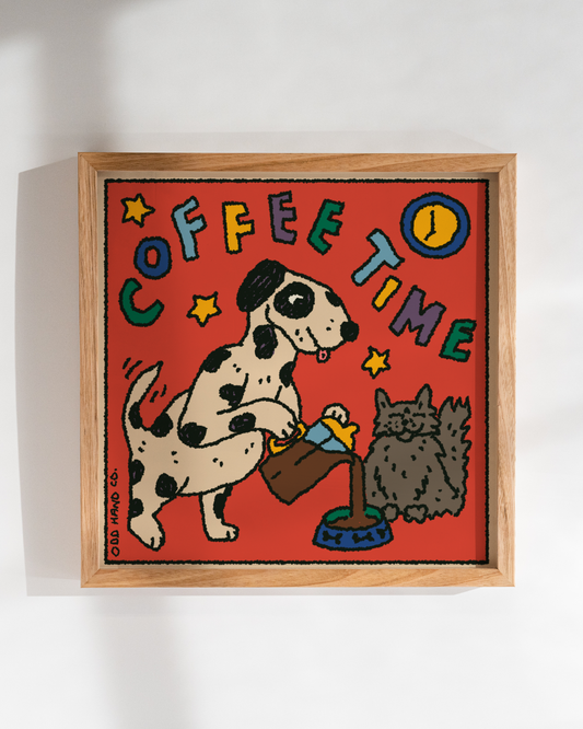 Coffee Time Square Print