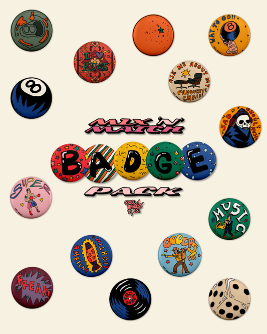 Odd Hand Badges (4 Pack)