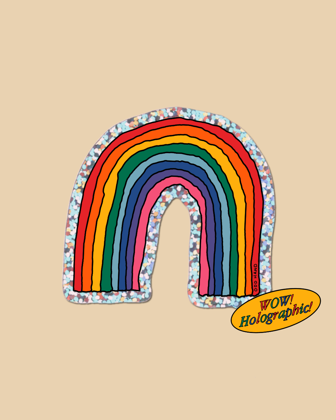 Rainbow Holographic Sticker