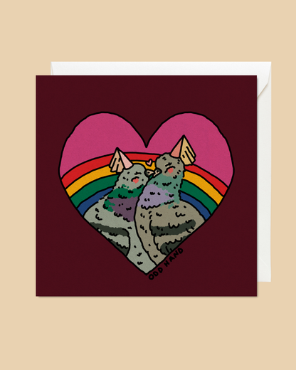 Pigeon Love Card