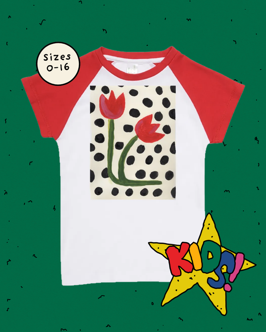 Two Tulips Kids T-Shirt (By Rat Baby)
