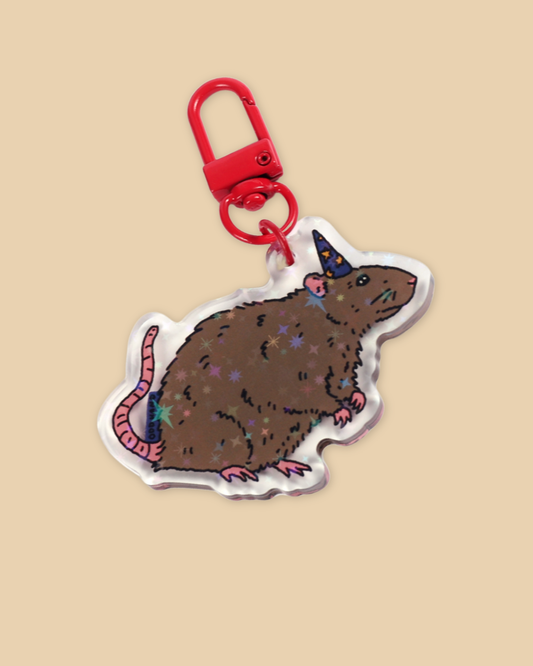 Rat Wizard Keychain