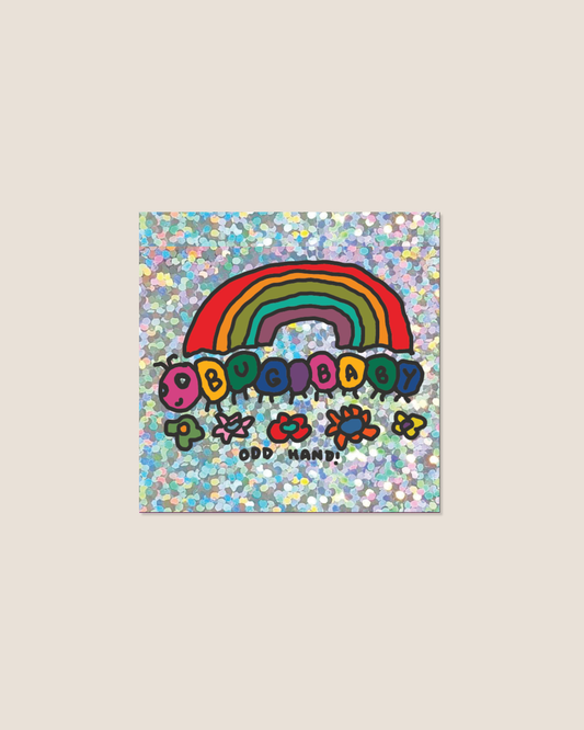 Bug Baby Holographic Square Sticker