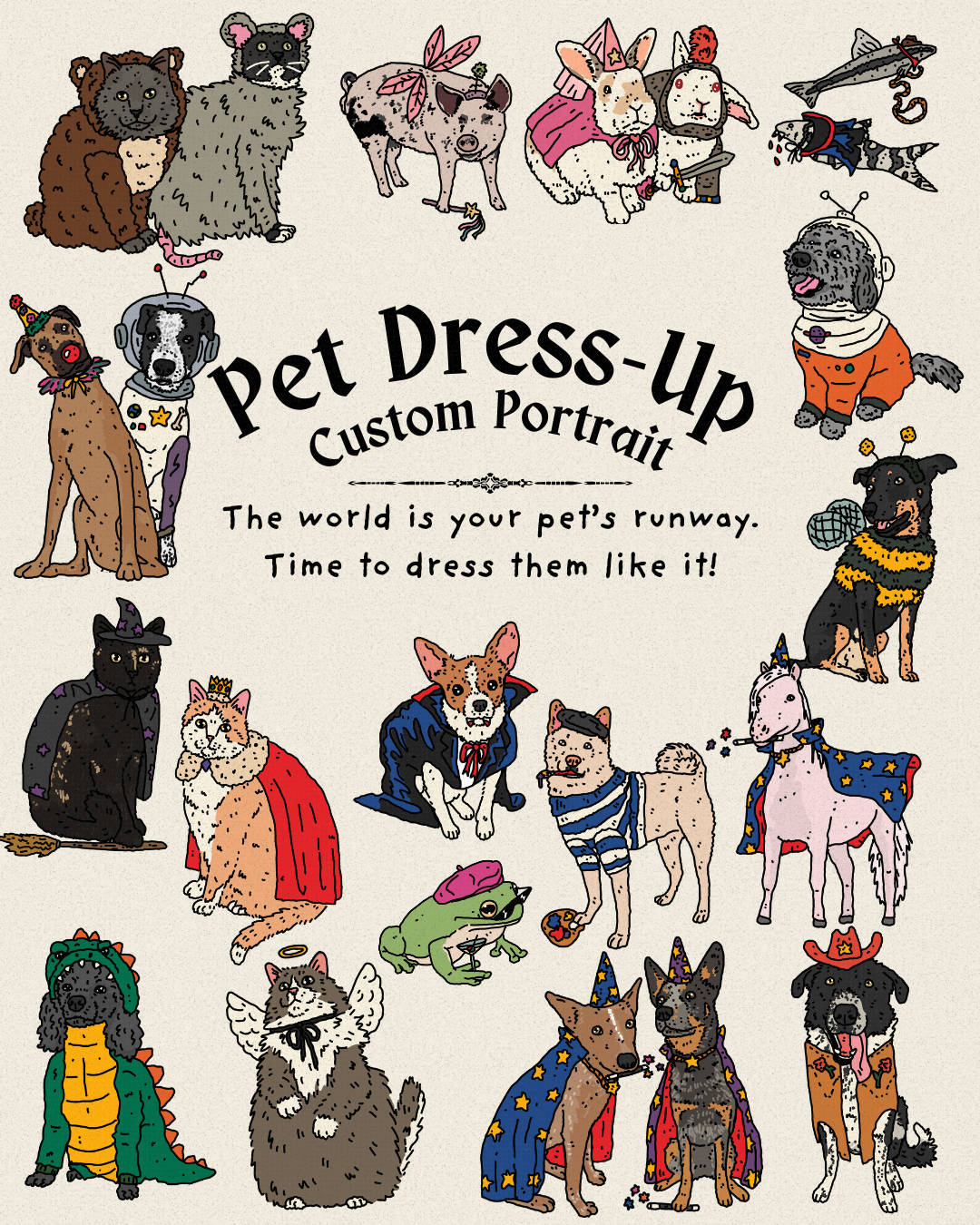 Pet Dress-Up Portrait