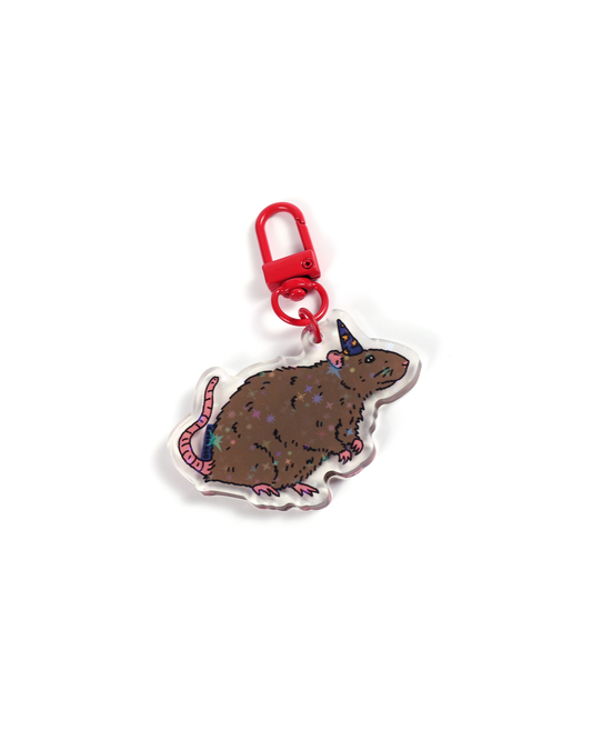 Rat Wizard Keychain