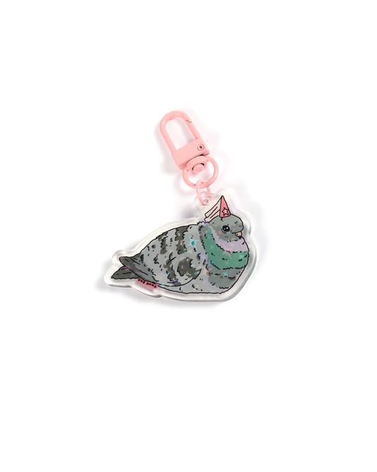 Pigeon Princess Keychain