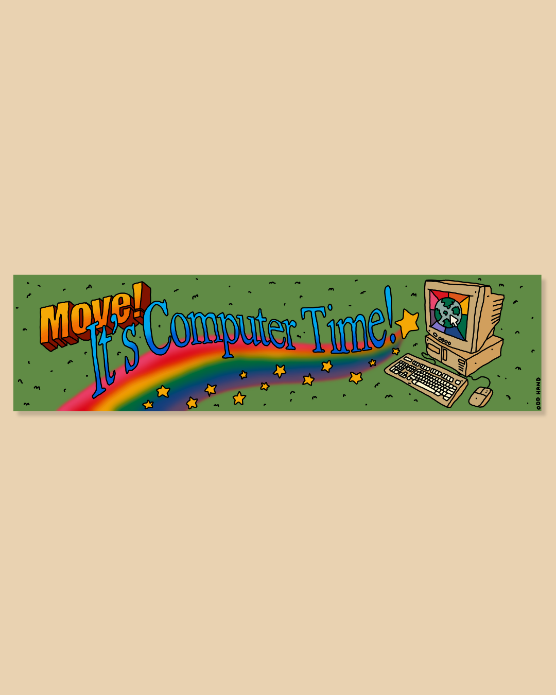 Computer Time Bumper Sticker
