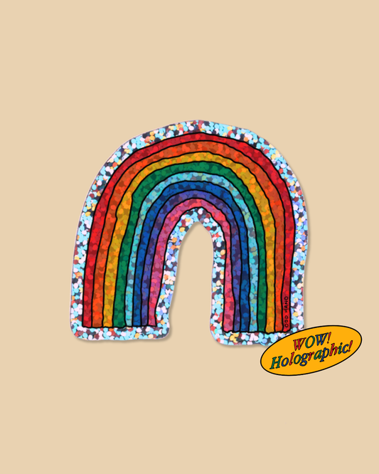 Rainbow Holographic Sticker