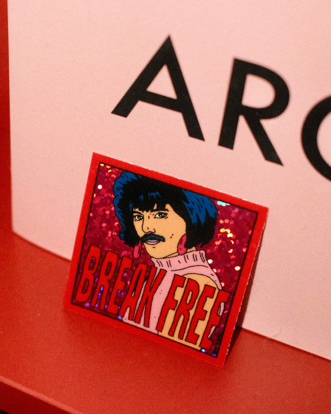 Break Free Holo Square Sticker