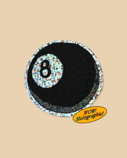 8 Ball Holographic Sticker