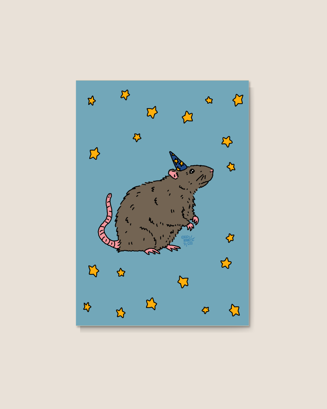 Rat Wizard Postcard