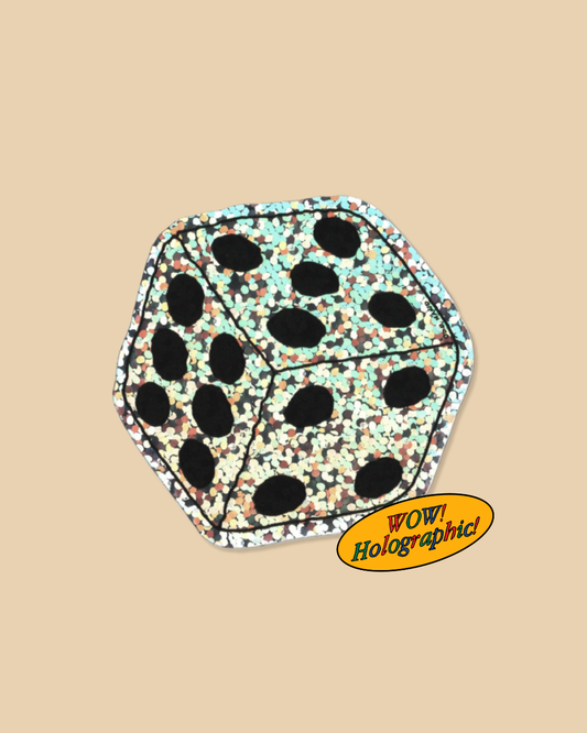 Dice Holographic Sticker