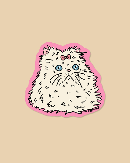 Fluffy Cat Sticker