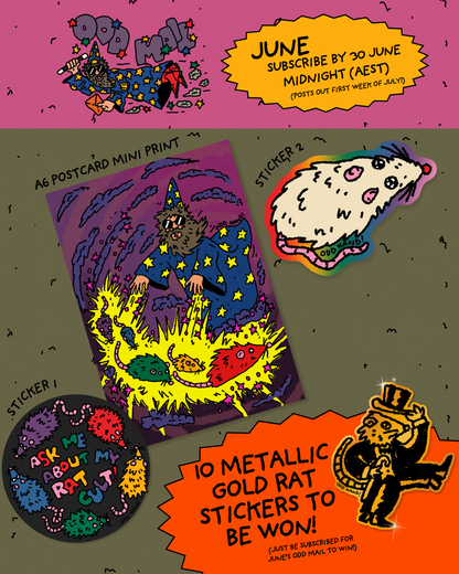 ODD MAIL: Monthly Sticker Club