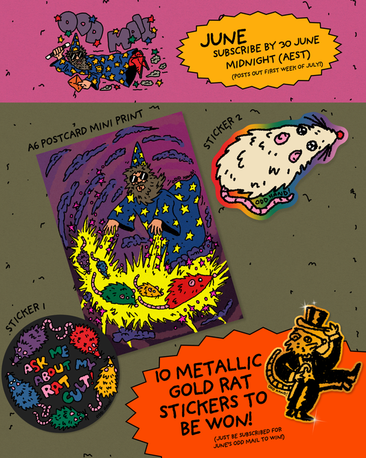 ODD MAIL: Monthly Sticker Club