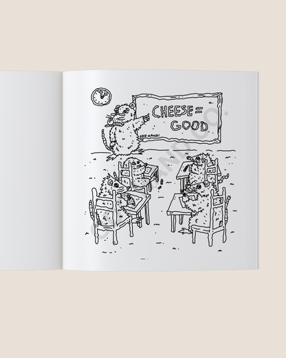 Odd Hand's Rat Colouring Book