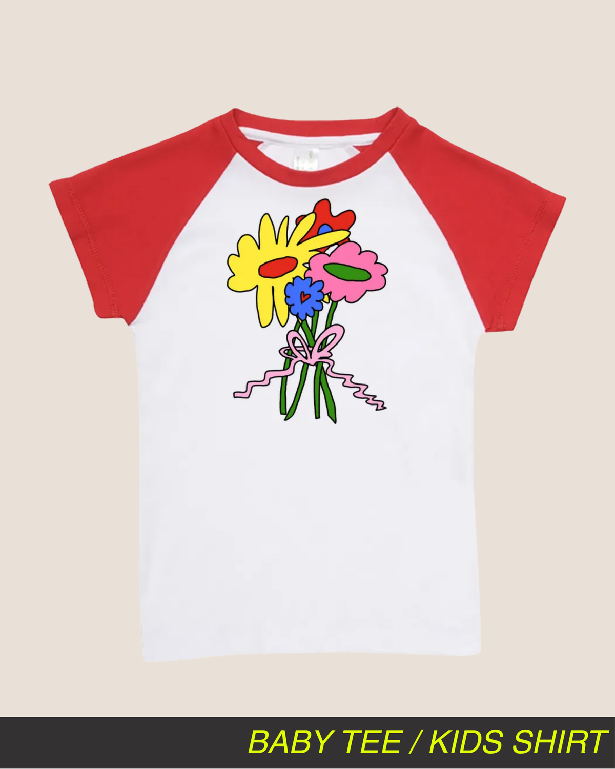 Flower Bunch Tee/Kids Shirt (By Rat Baby)