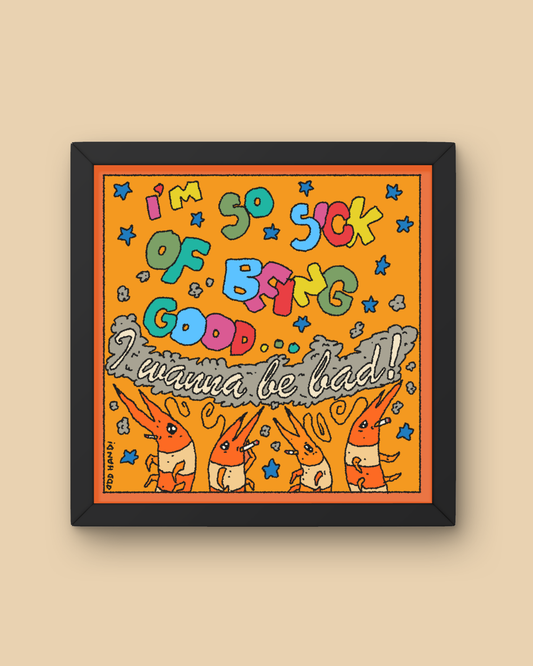 Bad Prawns Square Print