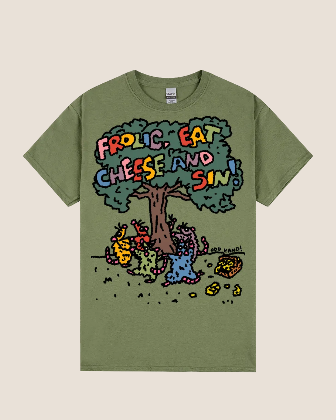 Frolic, Eat Cheese and Sin Rats T-Shirt