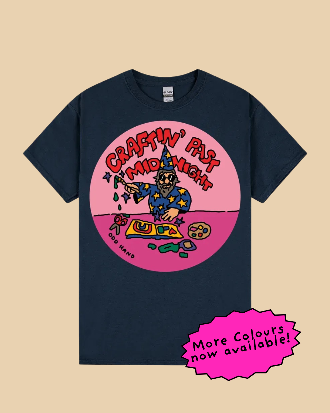 Craftin' Past Midnight T-Shirt – ODD HAND CO.