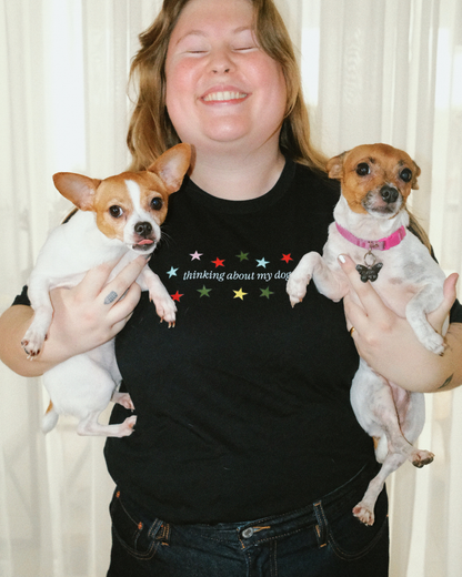 Thinking About My Dog T-Shirt (By Rat Baby)