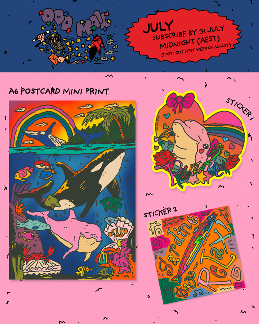 ODD MAIL: Monthly Sticker Club