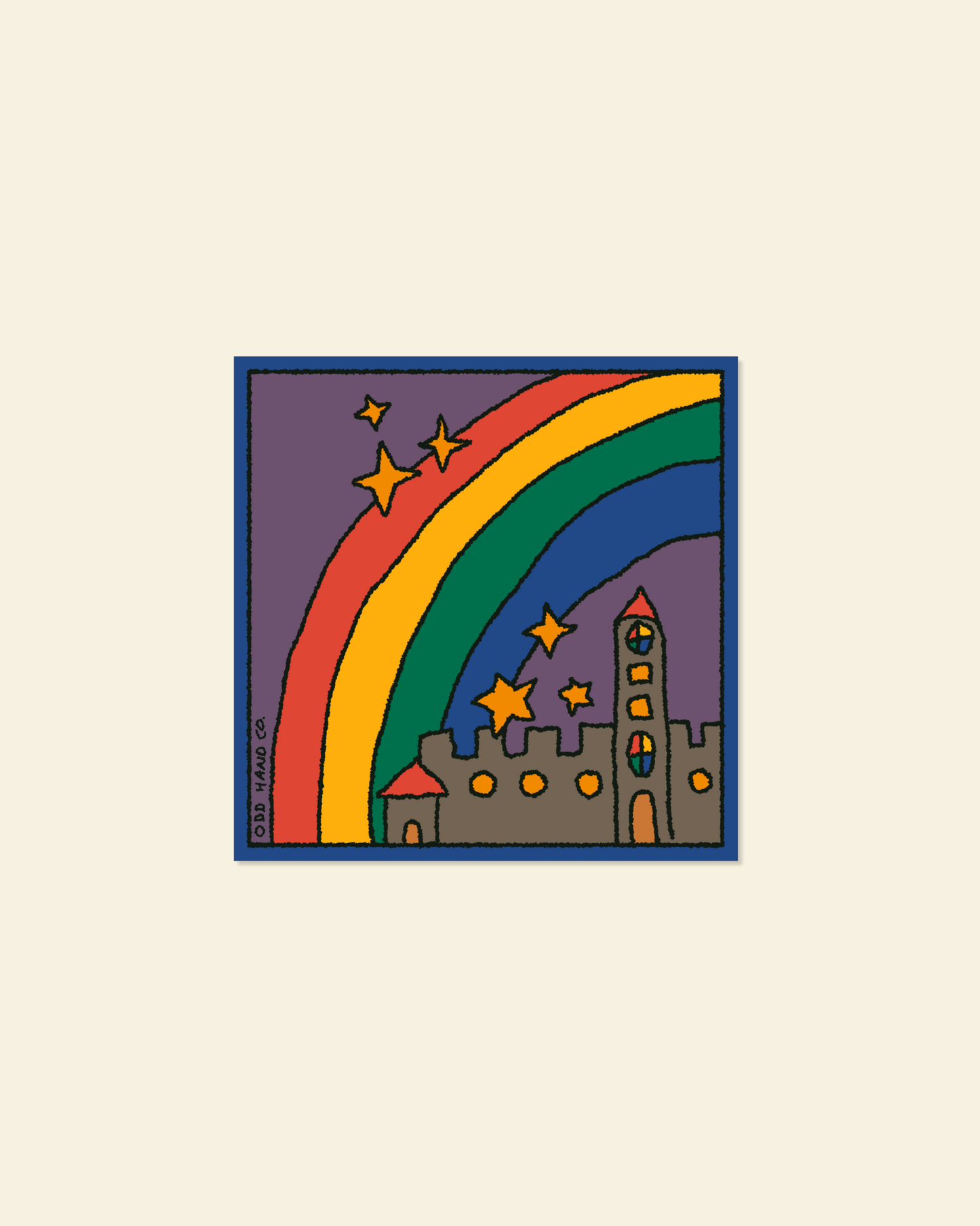 Rainbow Castle Sticker