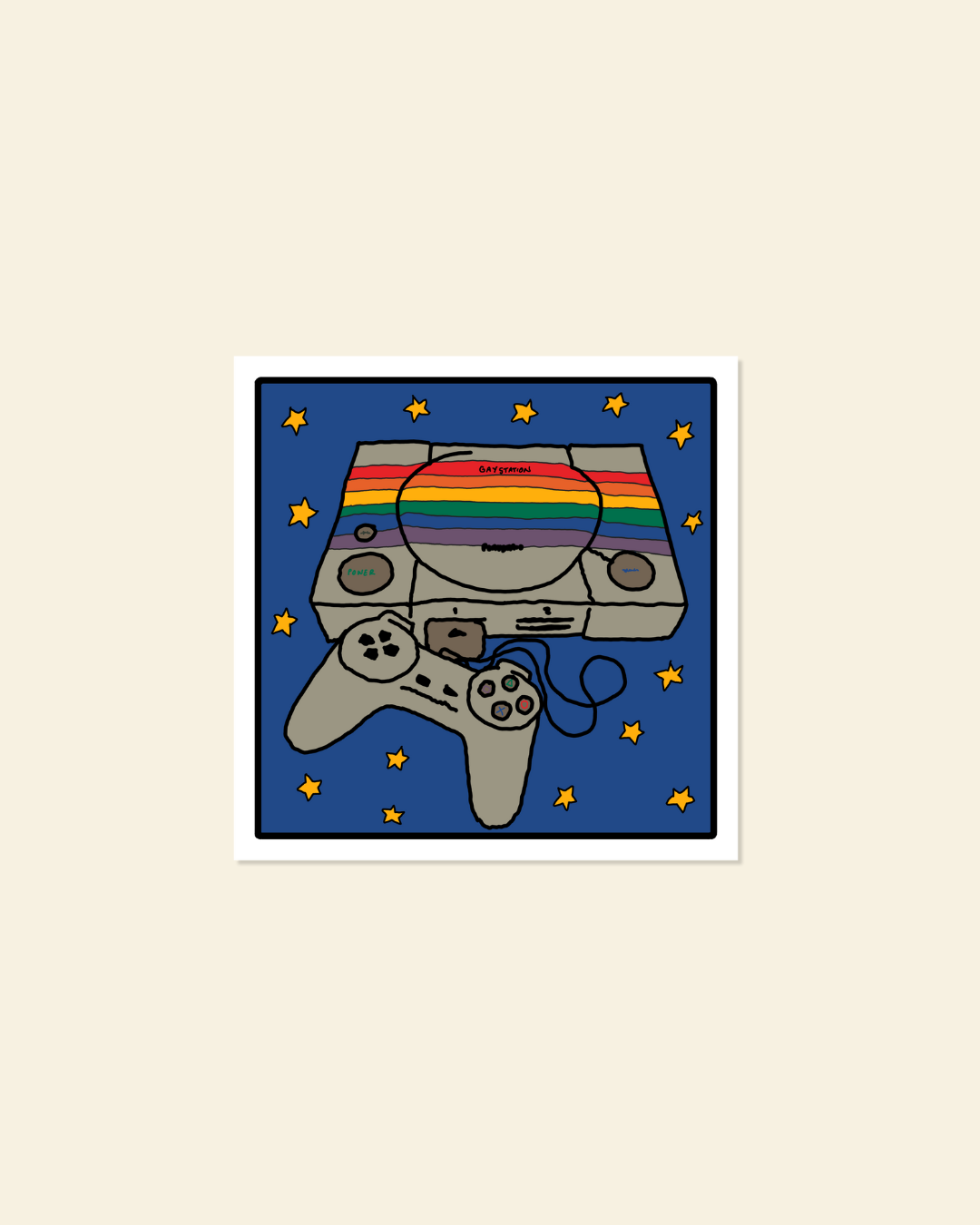 Gay-station Sticker